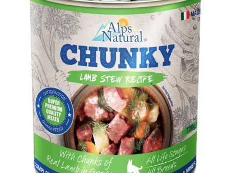 30% OFF: Alps Natural Chunky Lamb Stew Recipe Canned Dog Food 720g Supply