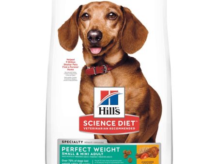 Science Diet Adult Perfect Weight for Small & Mini Breed Chicken Dry Dog Food 4lb Fashion