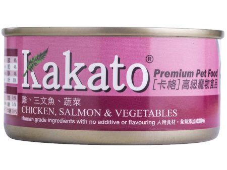 Kakato Chicken, Salmon & Vegetables Canned Pet Food 170g Cheap