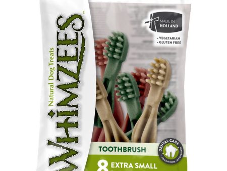 Whimzees Toothbrush Extra Small Natural Dental Dog Treats 8ct Cheap