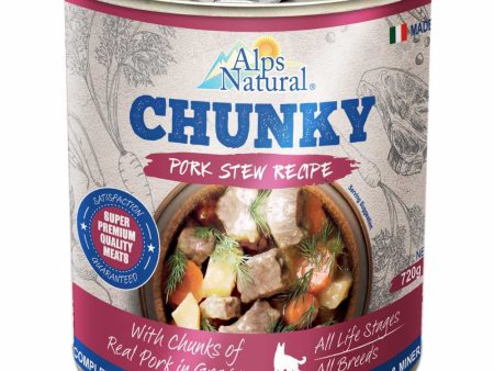 30% OFF: Alps Natural Chunky Pork Stew Recipe Canned Dog Food 720g For Discount