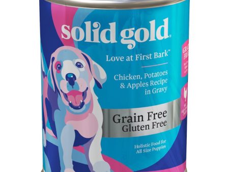 Solid Gold Love At First Bark Chicken, Potatoes & Apples Grain Free Puppy Canned Dog Food 13.2oz Online now