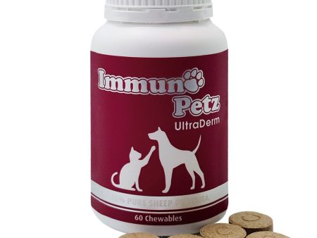 Immuno-Petz UltraDerm Sheep Placenta Pet Supplements 60 Tabs Discount