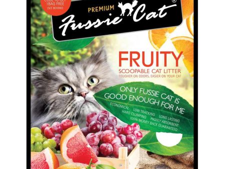 Fussie Cat Fruity Scoopable Cat Litter 10L Online now