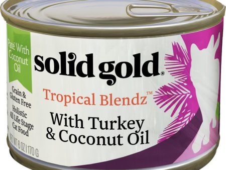 Solid Gold Tropical Blendz Turkey & Coconut Oil Canned Cat Food 170g Discount