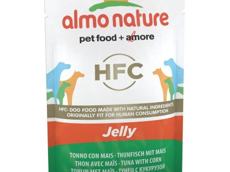 Almo Nature Classic Tuna & Corn In Jelly Pouch Dog Food 70g Hot on Sale