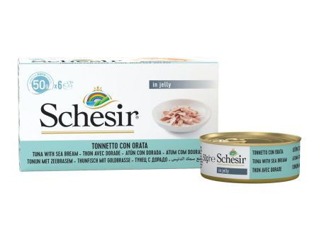 18% OFF: Schesir Tuna with Seabream in Natural Jelly Adult Canned Cat Food Multipack 50g x 6 For Cheap