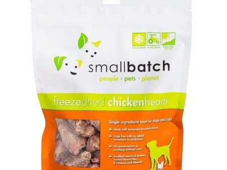 10% OFF: Smallbatch Chicken Hearts Freeze Dried Cat & Dog Treats 3.5oz Online now