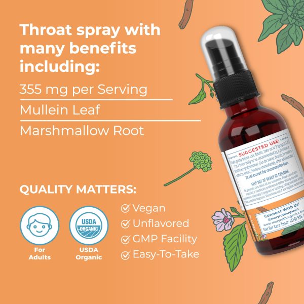 Organic Throat Spray (Unflavored) Cheap