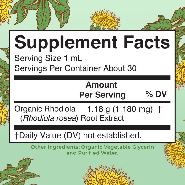 Organic Rhodiola Root Liquid Extract on Sale