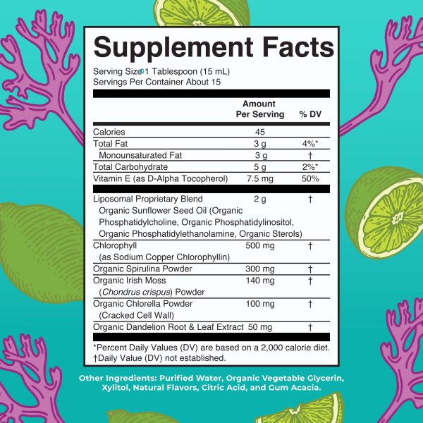 Sea Moss with Spirulina and Chlorella Liposomal Sale