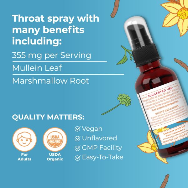 Organic Throat Spray (Vanilla) on Sale